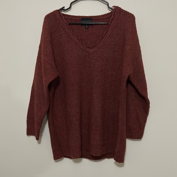 Plus Size Maroon Sweater - Picture 1 of 3